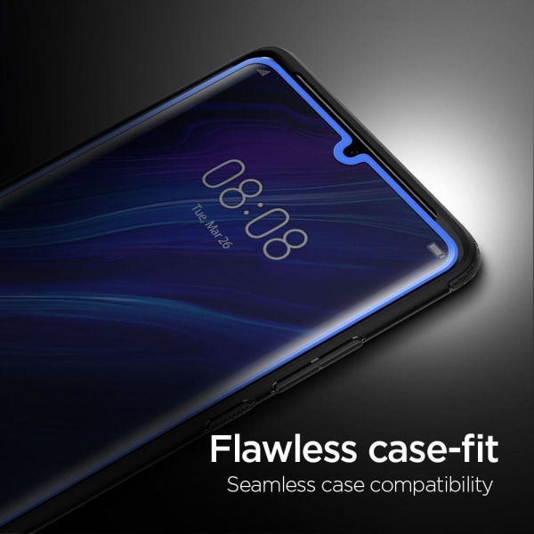 SPIGEN Härdat Glas Skärmskydd Tr Slim Huawei P30 Pro Svart Svart