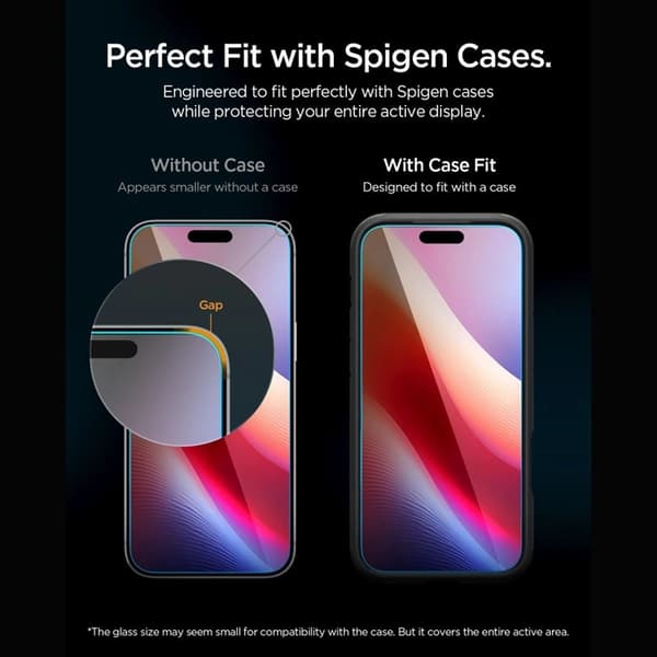 Spigen [2-Pack] Härdat Glas Skärmskydd För iPhone 18 Pro Max/17 Pro Max