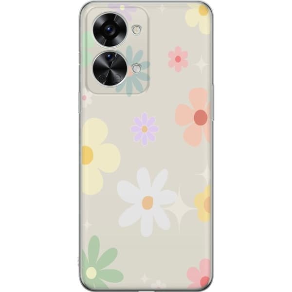 Mobilskal till OnePlus Nord 2T med fejdande blommor