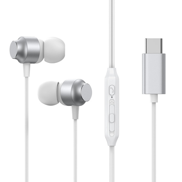 Joyroom In-Ear Hörlurar USB-C - Silver