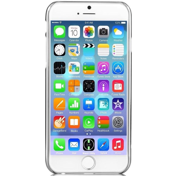 Comma Back Cover Case til Apple iPhone 6 (S) Plus - Sølvblomster Silver