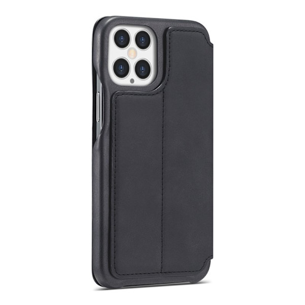 LC.IMEEKE iPhone 12 Pro Max Plånboksfodral Konstläder - Svart