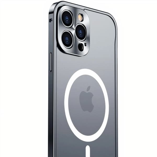 iPhone 14 Pro Max Cover Magsafe Metal Frame - Guld Guld