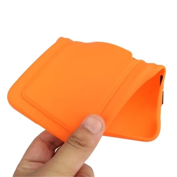 iPhone 15 Mobilskal Korthållare TPU - Orange