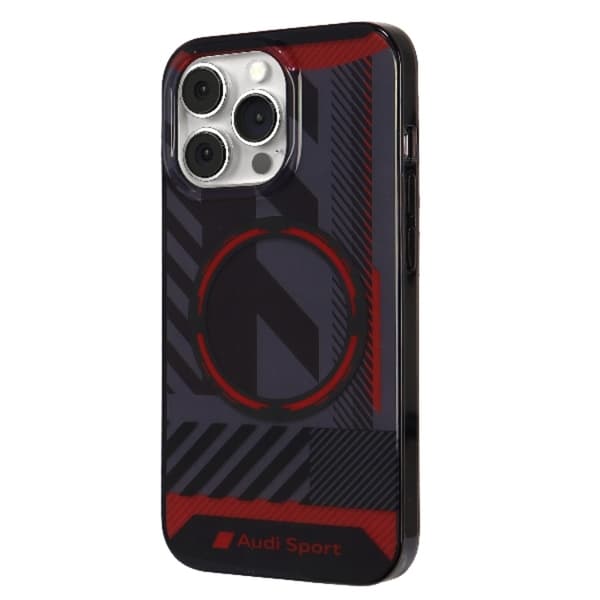 Audi telefontaske til iPhone 13 Pro Max Magsafe IML Sport - Sort Svart