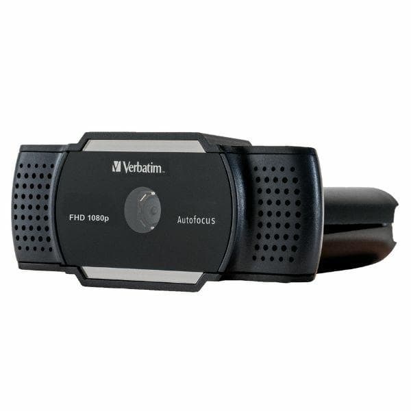 Verbatim Webcam med Mikrofon Full HD 1080p AWC-01 - Sort Svart
