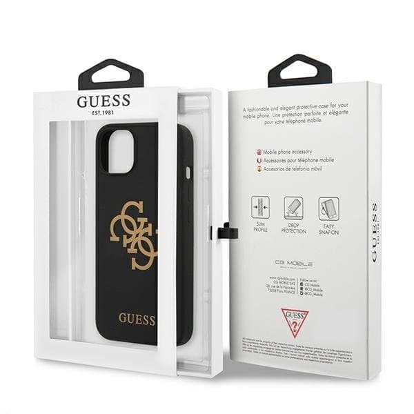 Guess Silicone Logo Skal iPhone 13 mini - Svart Svart