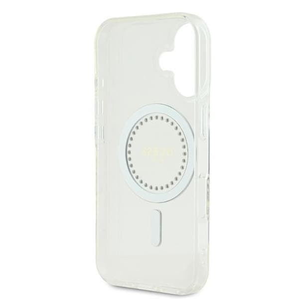 Guess Mobilskal till iPhone 16 Plus MagSafe IML Rhinestones - Vit Vit