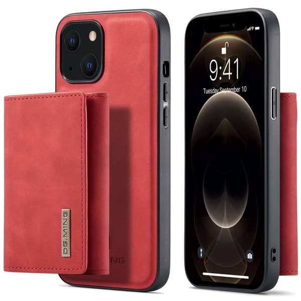 DG.MING M1 Series Mobilskal till iPhone 14 Plus 2-i-1 Röd