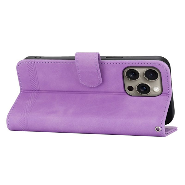 DIERFENG DF-03 iPhone 16 Pro Max Plånboksfodral Konstläder - Lila
