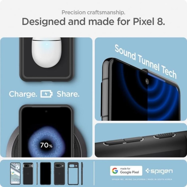 Spigen Google Pixel 8 Mobile Cover Ultra Hybird - Mattamusta