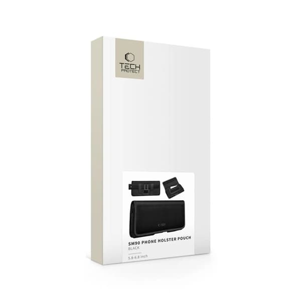 Tech-Protect Universal Mobiletui SM90 5.8 - 6.8 tommer - Sort Svart