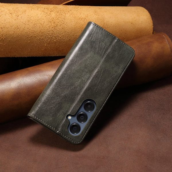 Plånboksfodral för Samsung Galaxy S26 Plus Konstläder Ställ - Grön