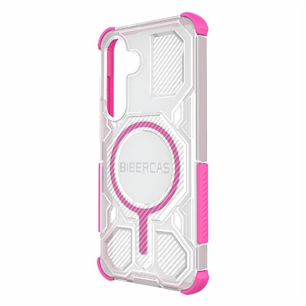 BIBERCAS Mobilskal till Galaxy S25 MagSafe J-16 - Rosa Rosa