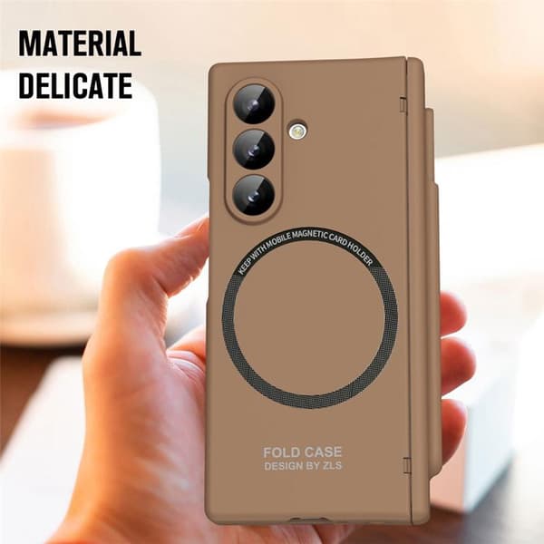 Mobilskal För Galaxy Z Fold 8 MagSafe med Stylus - Beige
