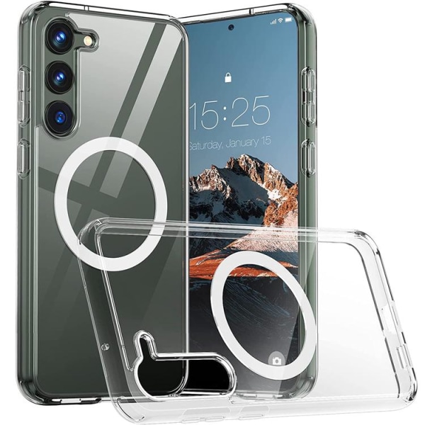 Galaxy S23 Mobile Case Magsafe Iskunkestävä magneetti - Kirkas