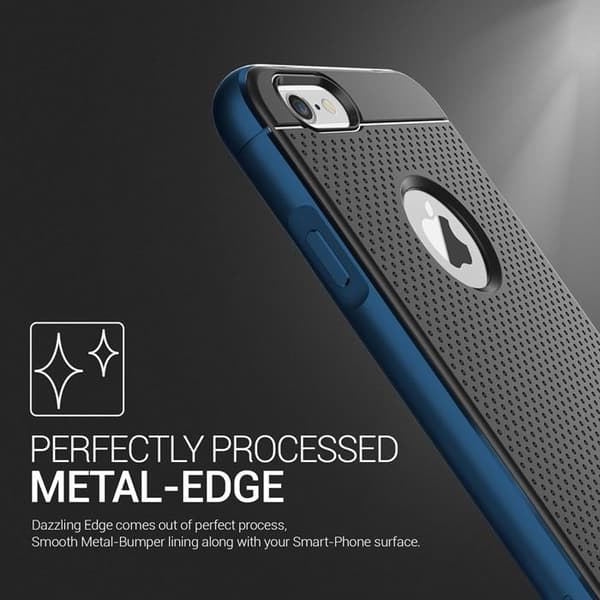 Verus Iron Shield Aluminium Metalrammeetui til Apple iPhone 6 (S) Plus (Blå) Blue