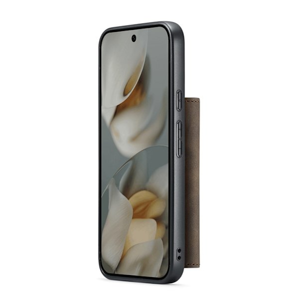DG.MING Google Pixel 10 Pro/10 Plånboksfodral Detatchable M1 Brun