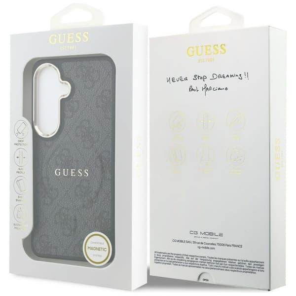 Guess Mobilskal För Galaxy S26 MagSafe 4G Embossed Ring - Svart Svart