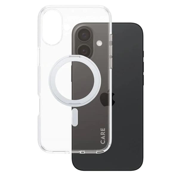 CARE By PanzerGlass Mobilskal till iPhone 16 MagSafe Kickstand - Silver Silver