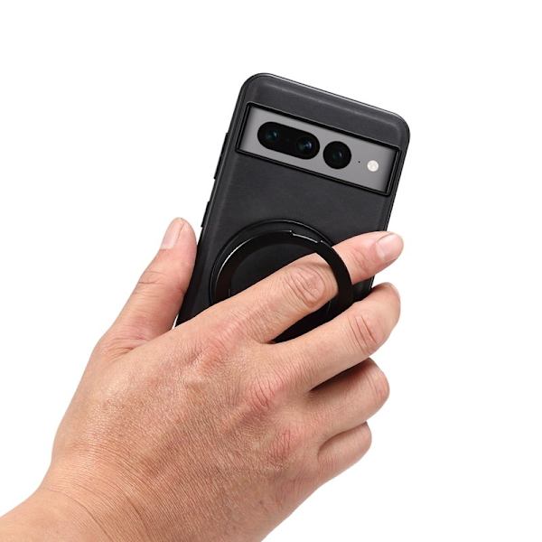 DENIOR Google Pixel 7 Pro 5G Magnetfodral Konstläder Svart
