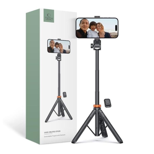 Tech-Protect Bluetooth Selfie Stick Tripod L03S - Sort