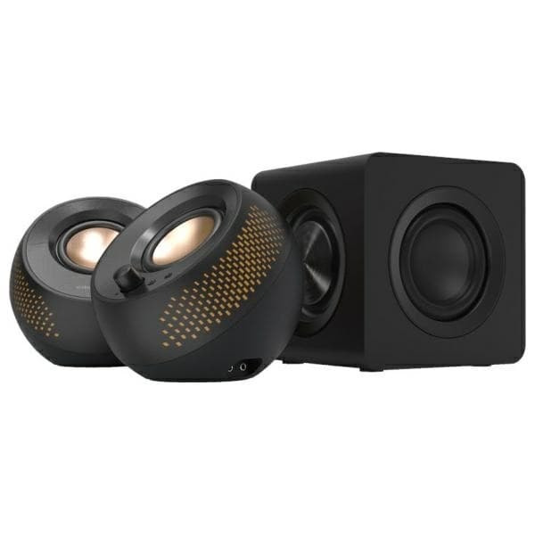 Kreative computerhøjttalere med subwoofer Pebble X Plus 2.1 - Sort Black
