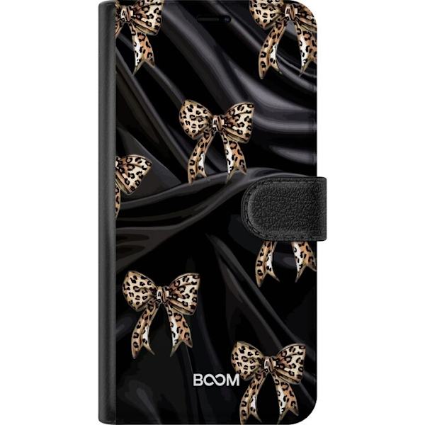 Plånboksfodral till Motorola Moto E14 med Leopard Bow