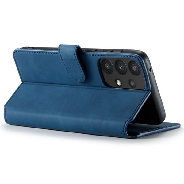 DG.MING Samsung Galaxy A33 5G Konstläder Plånboksfodral Retro Blå
