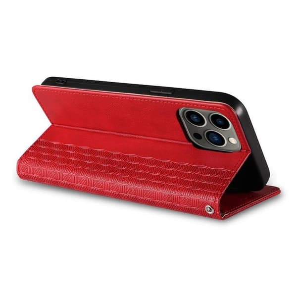 Galaxy S23 Plus Lompakkokotelo Magnet Strap - Punainen Röd