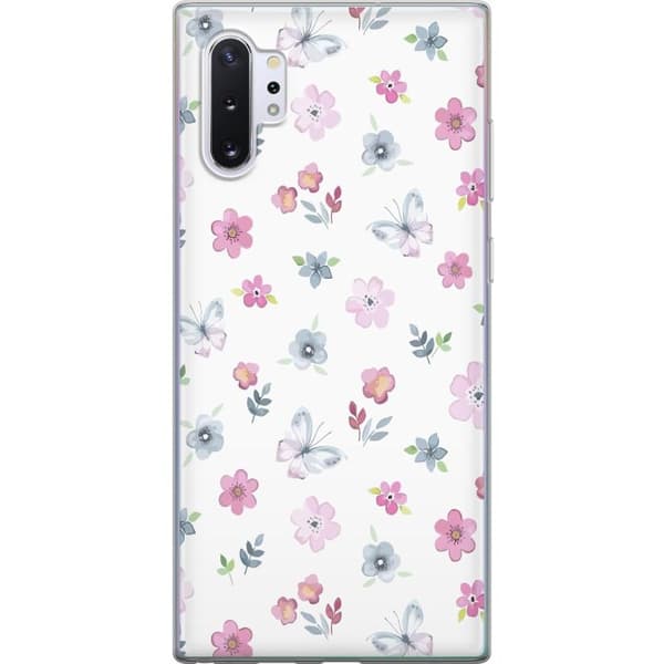 Mobilskal till Samsung Galaxy Note10+ med Blommor och fjärillar
