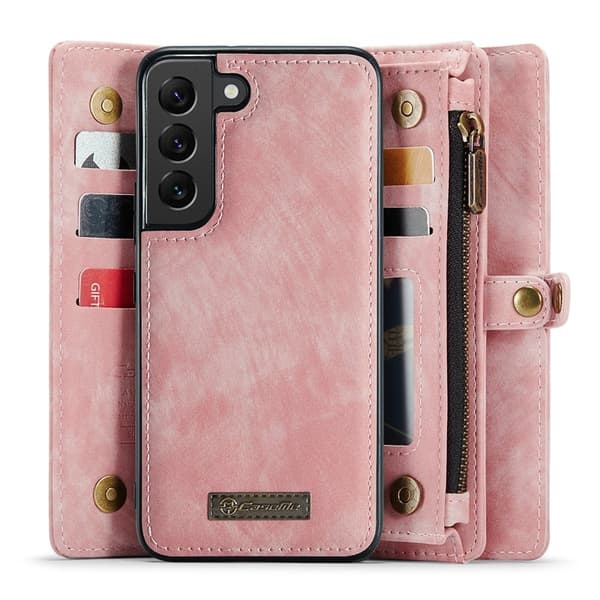 CASEME 008 Series Samsung Galaxy S20 Plus Konstläder Plånboksfodral - Rosa