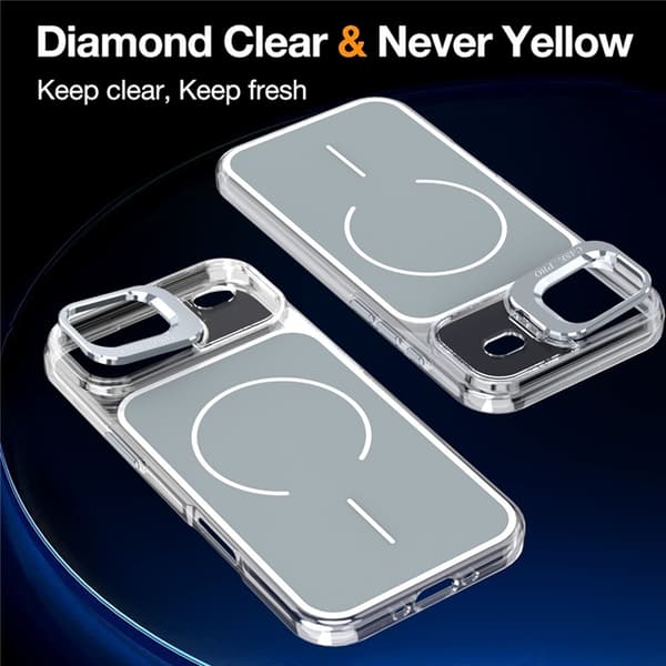 Mobilskal till iPhone Air MagSafe Lens Kickstand TPU + PC - Grå Grå