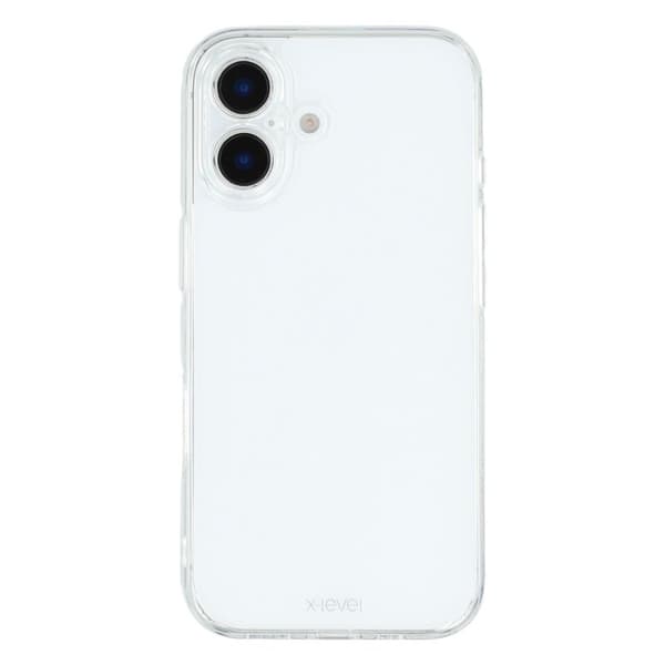 X-LEVEL Mobilskal till iPhone 16 Plus PC + TPU Transparent Fodral