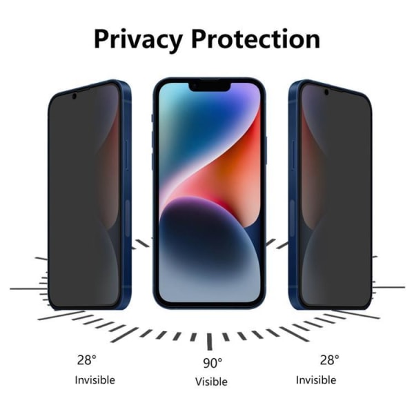 [1-PACK] Privacy Tempered Glass -näytönsuoja iPhone 14