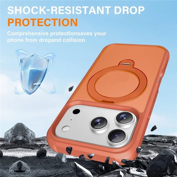 Mobilskal till iPhone 17 Pro MagSafe Kickstand TPU + PC - Orange Orange