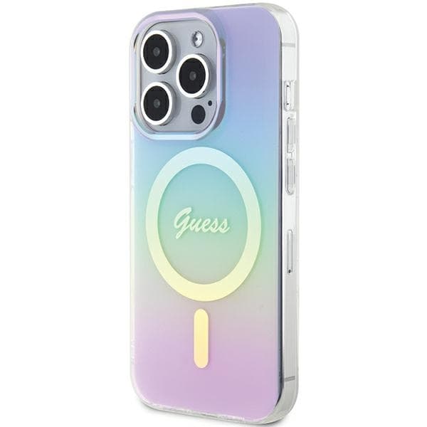Guess Mobilskal till iPhone 15 Pro MagSafe MagSafe IML Iridescent - Lila