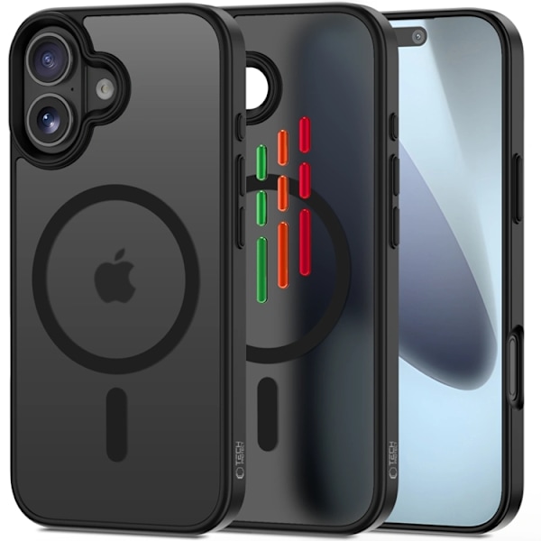 Tech-Protect Telefontaske til iPhone 17 Magsafe Matte - Sort Svart