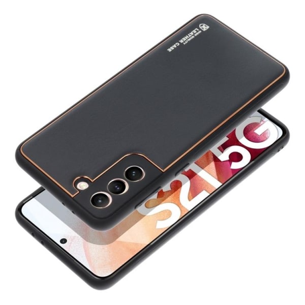 Galaxy A35 5G matkapuhelimen nahkasuojus - musta