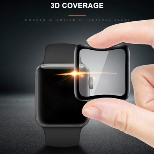 Mocolo 3D Curved Glass till Apple Watch 4 - 40mm - Svart Svart