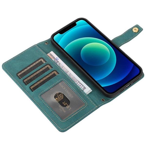 iPhone 14 Pro Plånboksfodral Flip - Grön
