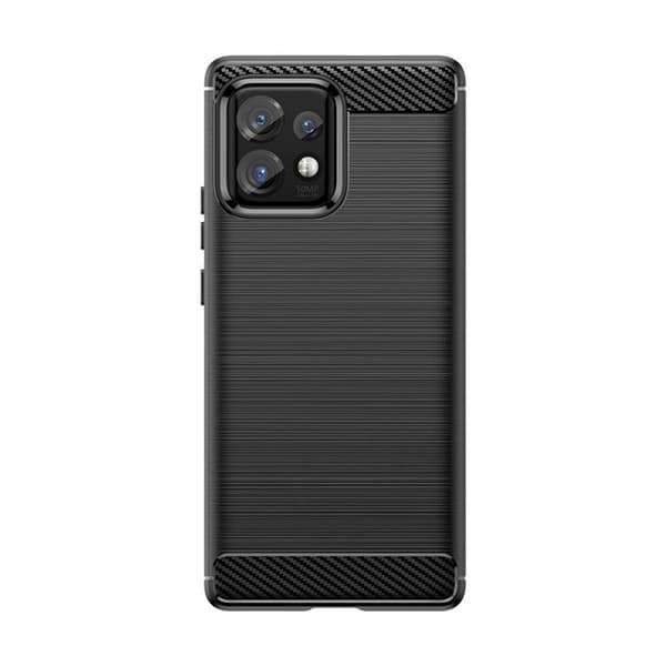 Mobilskal till Motorola Edge 40 Pro Carbon Silikon - Svart Black
