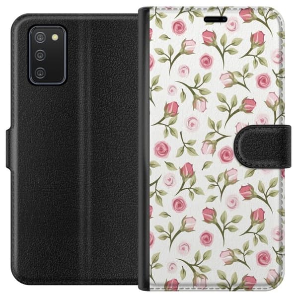 Plånboksfodral till Samsung Galaxy A02s med Blommigt