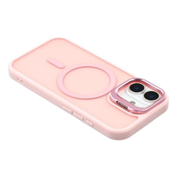 Mobilskal till iPhone 17 MagSafe Lins Kickstand - Rosa Rosa