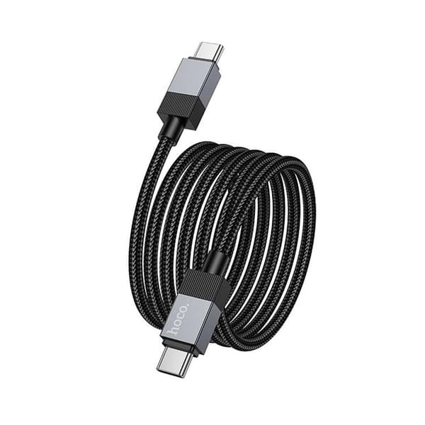 Hoco USB-C - USB-C 60W 3A Kabel 1m X110 - Svart Svart