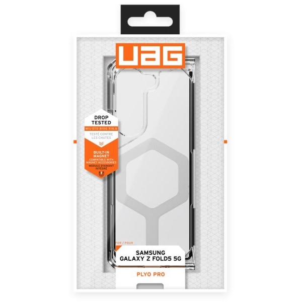 UAG Galaxy Z Fold 5 Mobilskal Magsafe Plyo Pro - Ice/Silver