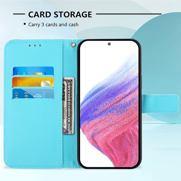 Plånboksfodral för Samsung Galaxy S26 Ultra Konstläder - Guldfjärilar