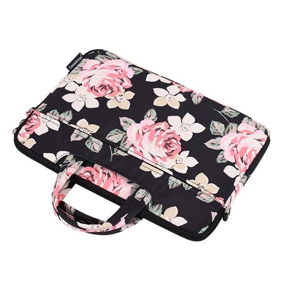 CANVASARTISAN Datorfodral 13" Floral H40-C22 med Axelrem - Grå Grå