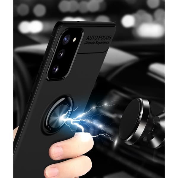 Finger Ring Skal Till Samsung Galaxy Note 20 - Svart Svart