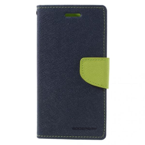 Mercury Fancy Diary Plånboksfodral till HTC One (M7) -Mörkblå Blå